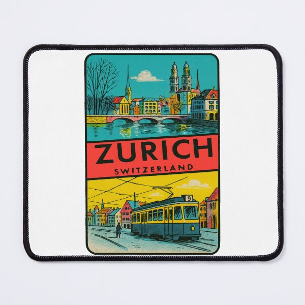 Item preview, Zurich Switzerland Vintage Style Decal designed and sold by Decal Mania.