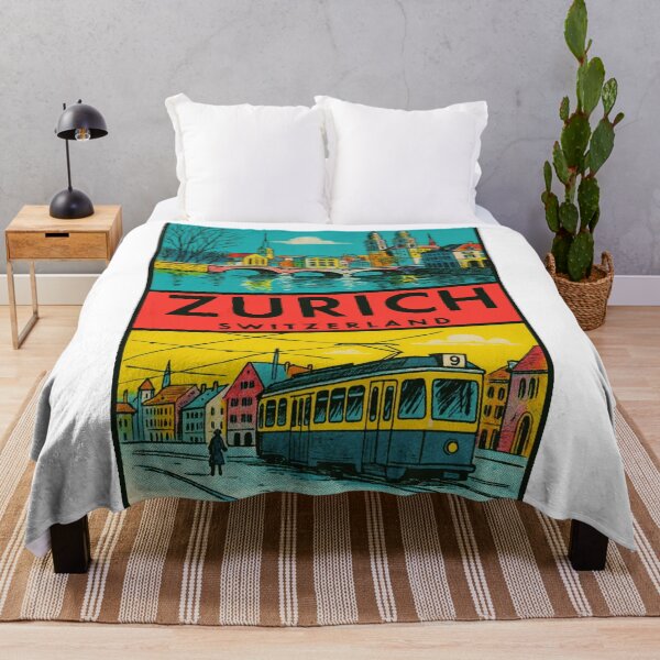 Item preview, Zurich Switzerland Vintage Style Decal designed and sold by Decal Mania.