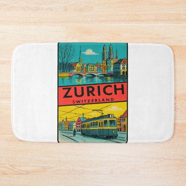 Item preview, Zurich Switzerland Vintage Style Decal designed and sold by Decal Mania.
