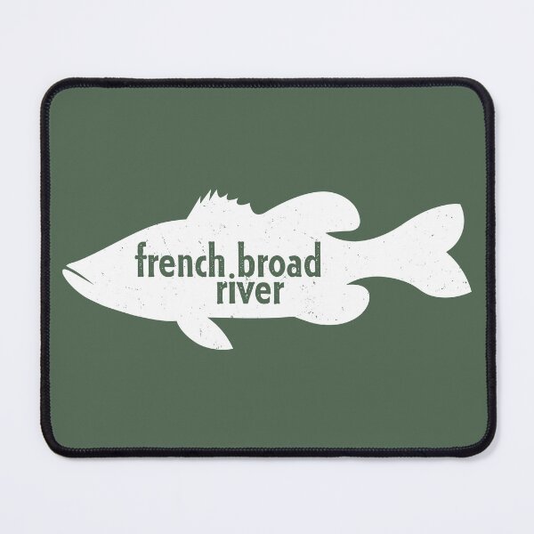 Item preview, French Broad River Bass (White) designed and sold by paxtonrembis.