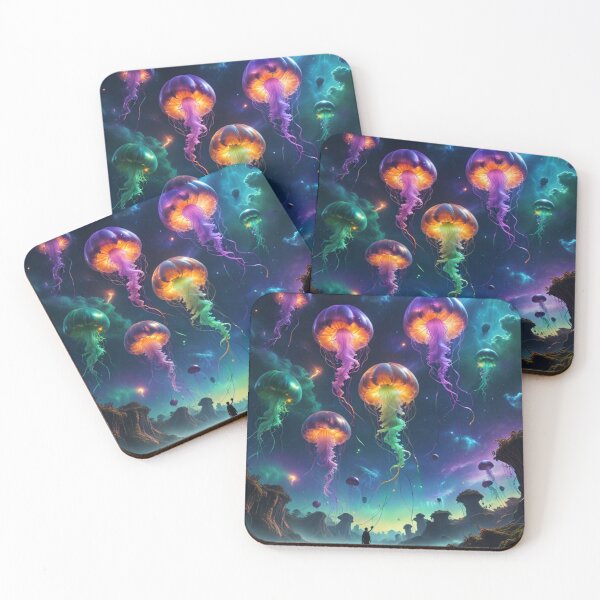 Item preview, Cosmic Wildlife Dreams – Dreamlike Jellyfish Universe designed and sold by Shouganai-Mind.