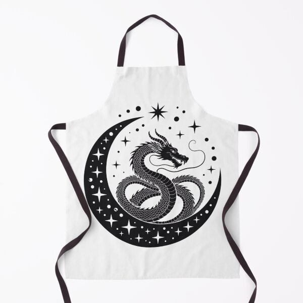 Item preview, Dragon & Moon – Celestial Mythology Art Print designed and sold by teevoxx.