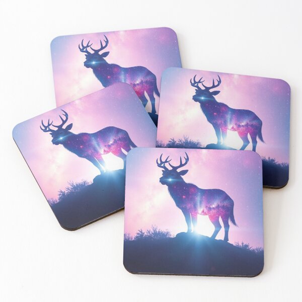 Item preview, Cosmic Wildlife Dreams – Cosmic Deer Silhouette designed and sold by Shouganai-Mind.