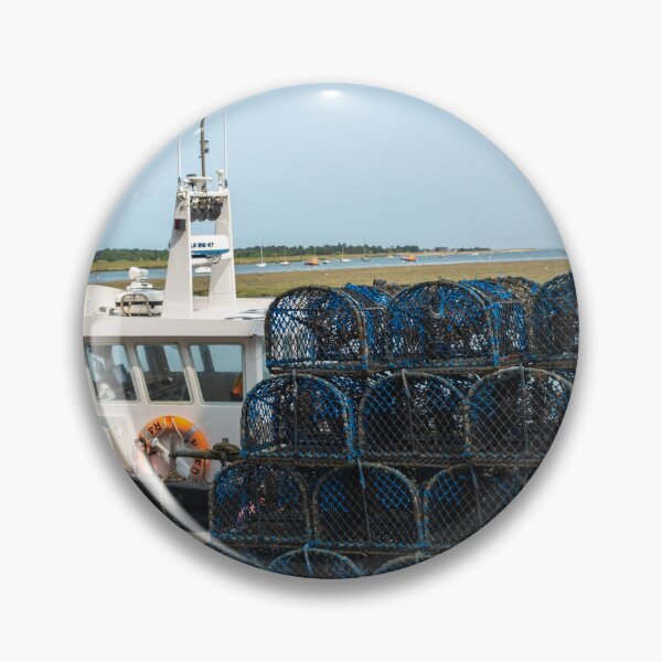 Item preview, Fishing boat and crab pots in Wells Harbour designed and sold by yackers1.
