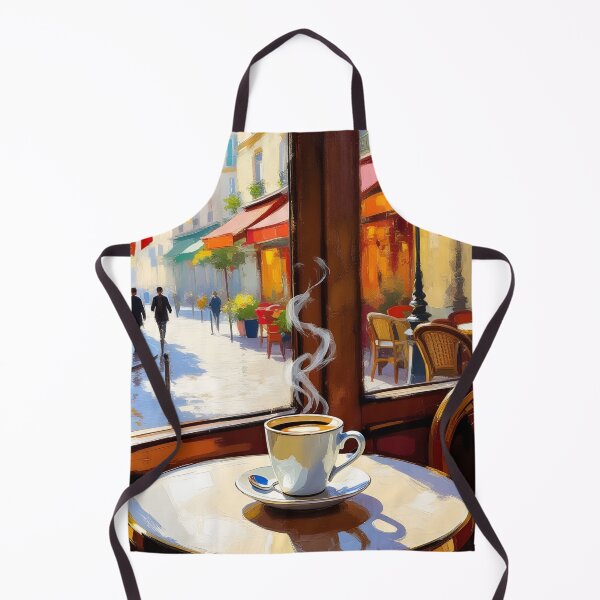 Item preview, Parisian Coffee Scene – Classic French Café Design designed and sold by Ameiva-Apparel.