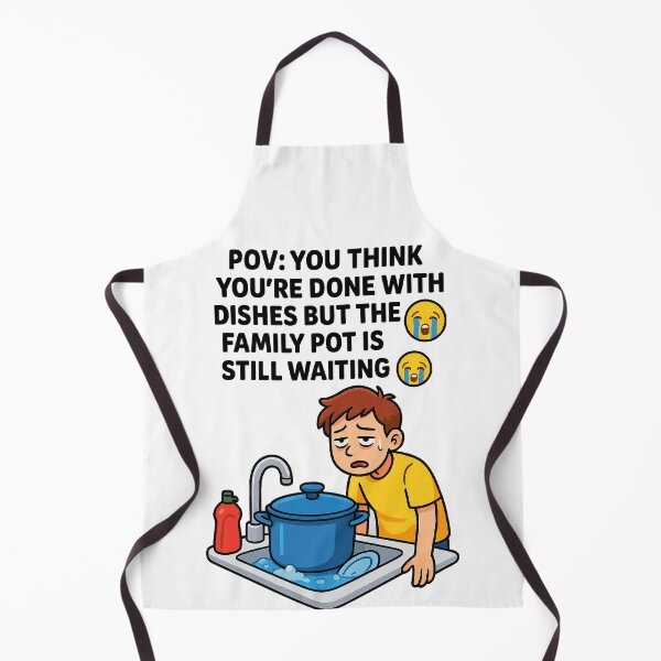 Item preview, POV Family Pot Meme – Funny Dishwashing Relatable Sticker designed and sold by lolwears.