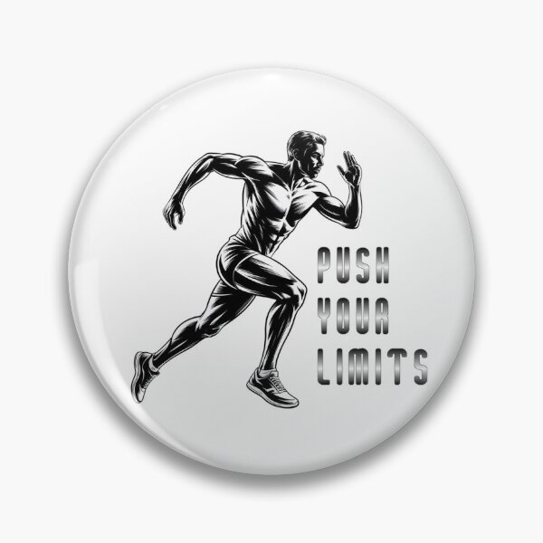 Item preview, Dynamic Runner "Push Your Limits" Motivational Quotes for Athletes designed and sold by NewAspect.