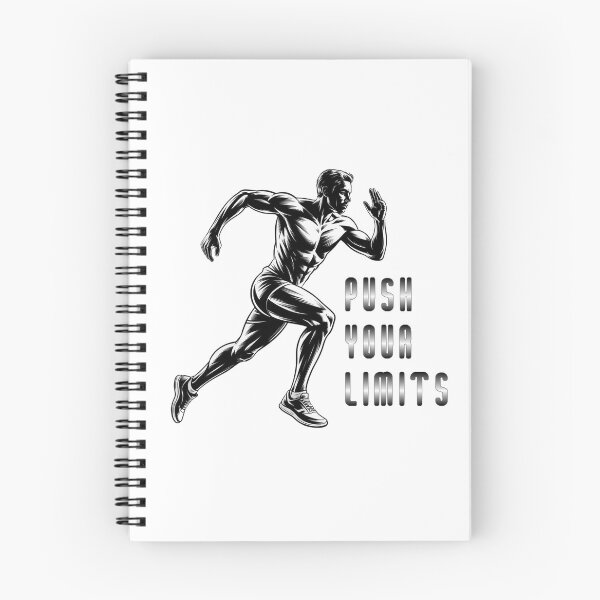 Item preview, Dynamic Runner "Push Your Limits" Motivational Quotes for Athletes designed and sold by NewAspect.