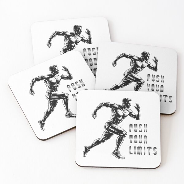 Item preview, Dynamic Runner "Push Your Limits" Motivational Quotes for Athletes designed and sold by NewAspect.