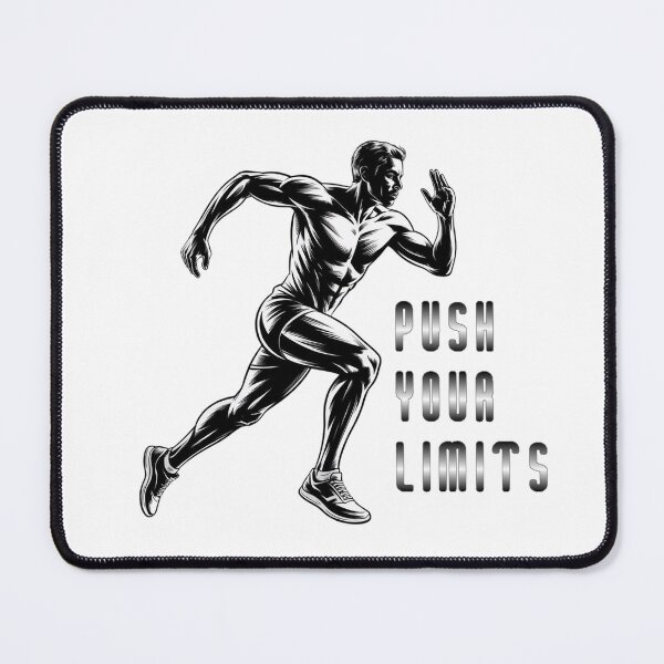 Item preview, Dynamic Runner "Push Your Limits" Motivational Quotes for Athletes designed and sold by NewAspect.