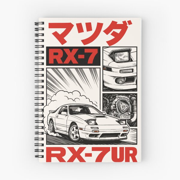 Item preview, Mazda RX-7 FC3S Wallpaper Manga Drift Retro Car  designed and sold by More than Myriad.
