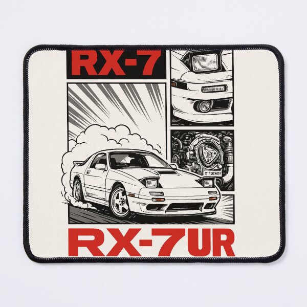 Item preview, Mazda RX-7 FC3S Wallpaper Manga Drift Retro Car designed and sold by More than Myriad.