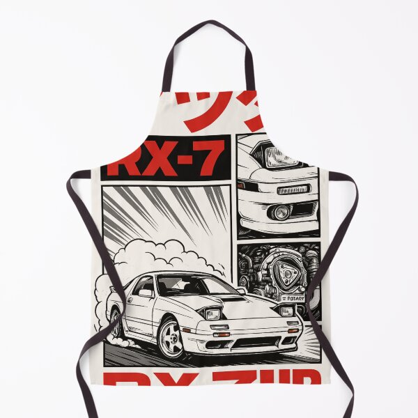 Item preview, Mazda RX-7 FC3S Wallpaper Manga Drift Retro Car  designed and sold by More than Myriad.