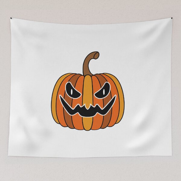 Item preview, Evil Pumpkin Face designed and sold by Sartoris Art.
