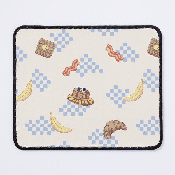 Item preview, Sunday Brunch - Pancakes and waffles on blue checkers designed and sold by Studio Valko.