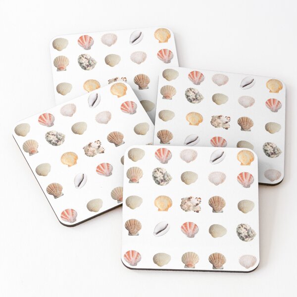 Item preview, Assorted Seashells Pattern - Coastal Beach Collection designed and sold by Leaf & Layer.