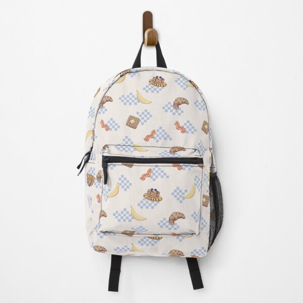Item preview, Sunday Brunch - Pancakes and waffles on blue checkers designed and sold by Studio Valko.
