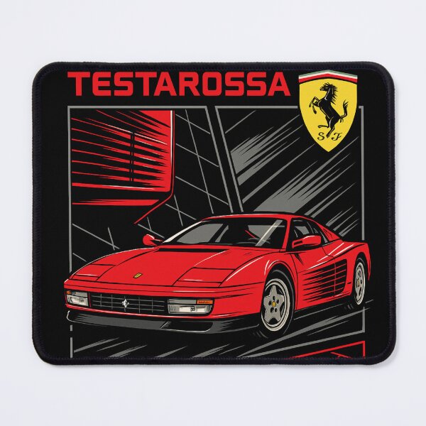 Item preview, Ferrari Testarossa Retro Manga Style 80s Supercar HD Wallpaper designed and sold by More than Myriad.