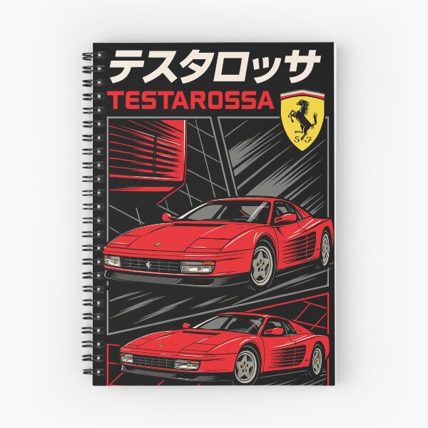 Item preview, Ferrari Testarossa Retro Manga Style 80s Supercar HD Wallpaper designed and sold by More than Myriad.