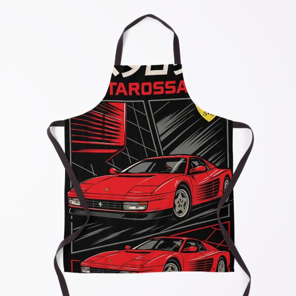 Item preview, Ferrari Testarossa Retro Manga Style 80s Supercar HD Wallpaper designed and sold by More than Myriad.