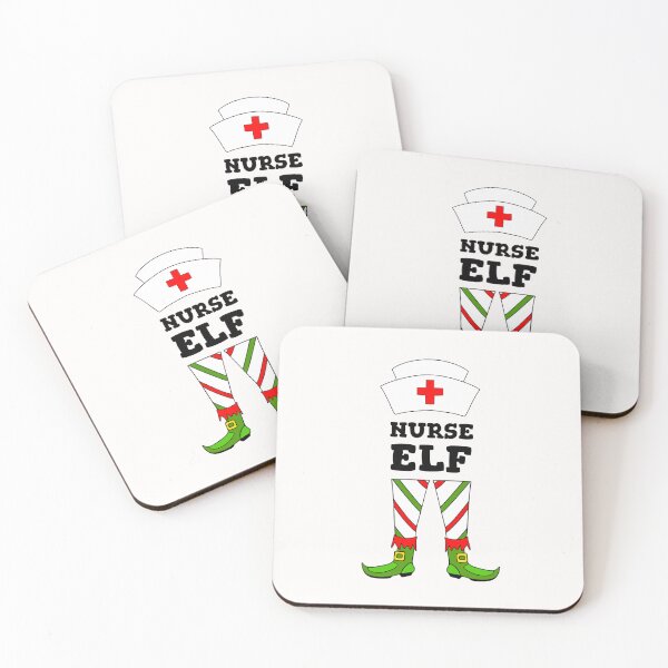 Item preview, Funny Nurse Christmas Elf designed and sold by Sartoris Art.