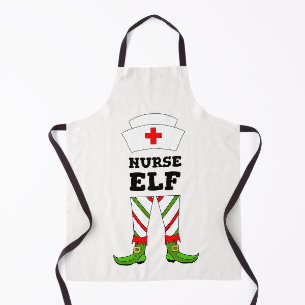 Item preview, Funny Nurse Christmas Elf designed and sold by Sartoris Art.