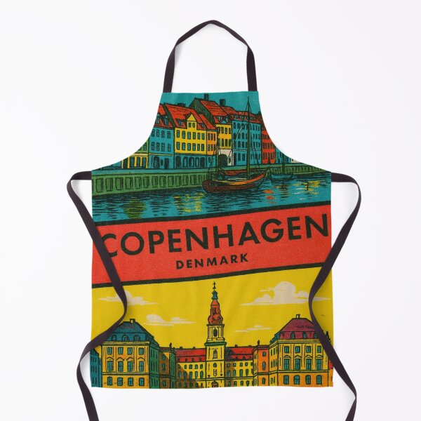 Item preview, Calcomanía de estilo vintage de Copenhague, Dinamarca designed and sold by Decal Mania.