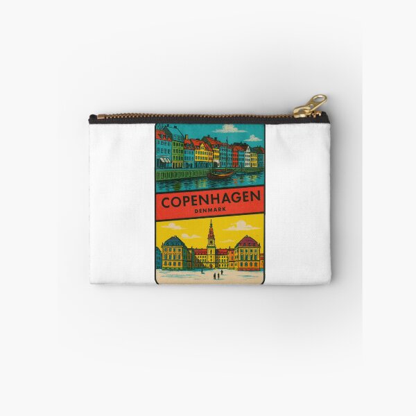 Aperçu de l'œuvre Autocollant de style vintage Copenhague Danemark créée et vendue par Decal Mania.