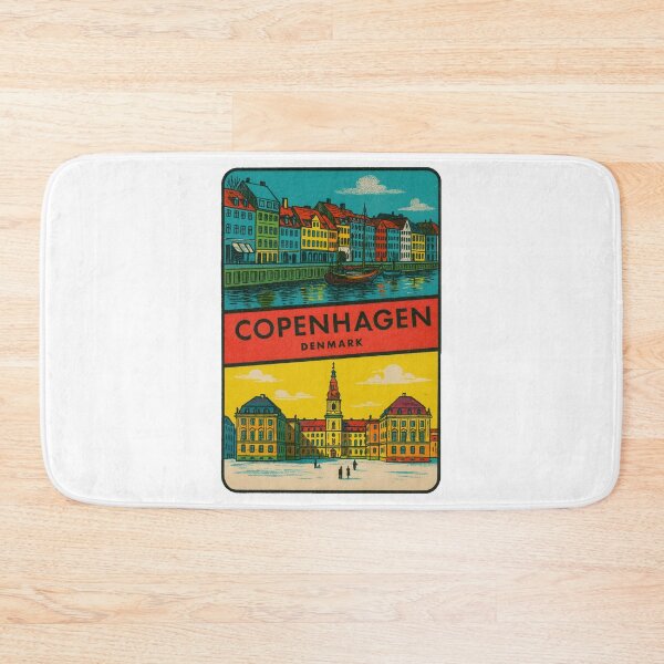 Item preview, Copenhagen Denmark Vintage Style Decal designed and sold by Decal Mania.
