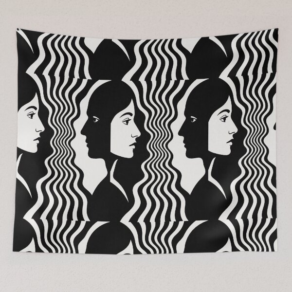 Item preview, Duality Faces with Wavy Distortion designed and sold by weirdfishes123.