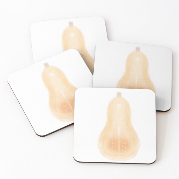 Item preview, Watercolour Butternut Squash Sticker | Autumn Harvest Kitchen Aesthetic designed and sold by mjowett.