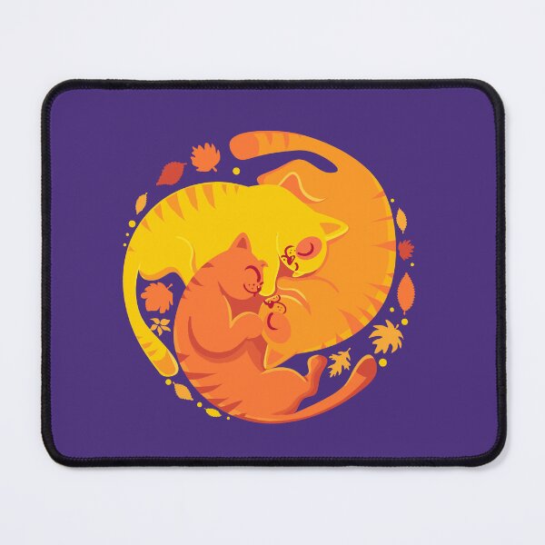 Item preview, Purrfect Autumn Circle - cute colorful cats sleeping in a circle designed and sold by erion5k.