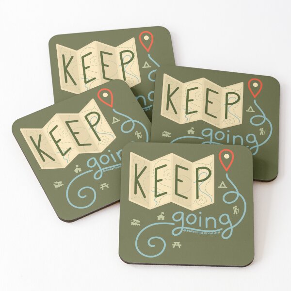 Item preview, Keep Going | Park Map Motivational Quote designed and sold by Mayfully.