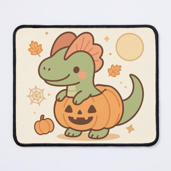 Item preview, Spooky Cute Dino Pumpkins ( Dilophosaurus) designed and sold by RHADMAS.