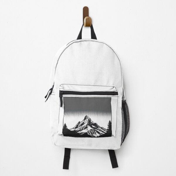 Item preview, Solitary Summit – Minimalist Monochrome Peak - Pop Art Mountain Landscape Love designed and sold by Benito Del Ray.