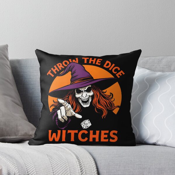 Item preview, Funny Spooky Season Throw The Dice Witches  Dice Game Halloween Lovers designed and sold by Zayavca.