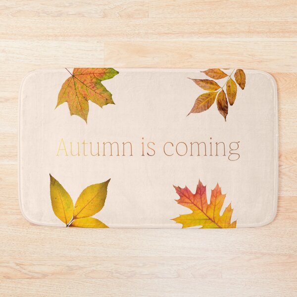 Item preview, Autumn Is Coming - Fall Leaves and Quote designed and sold by Leaf & Layer.