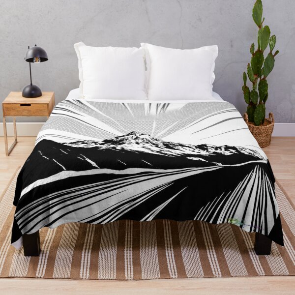 Item preview, Rising Force – Manga Speed Line Mountain - Pop Art Mountain Landscape Love designed and sold by Benito Del Ray.