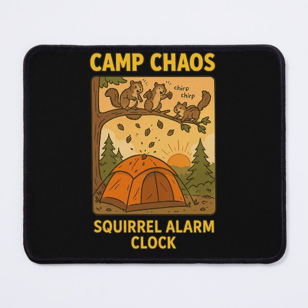Item preview, Squirrel Alarm Clock designed and sold by Camp Chaos by Wharf Wreckers.