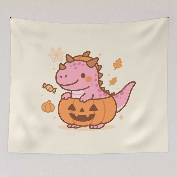 Item preview,  Spooky Cute Dino Pumpkins (Carnotaurus) designed and sold by RHADMAS.
