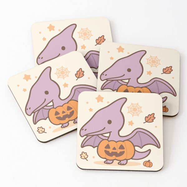 Item preview, Spooky Cute Dino Pumpkins (Pterodactyl) designed and sold by RHADMAS.