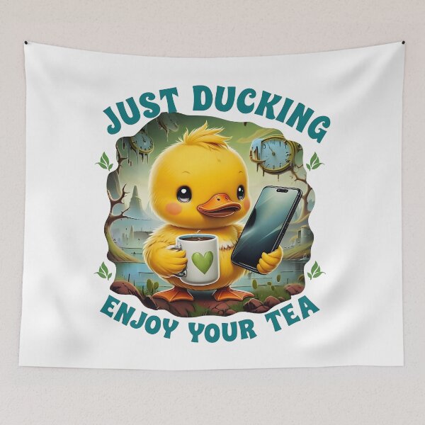 Item preview, Just Ducking Enjoy Your Tea Cute Duck Pun Design designed and sold by TeeTimeTreasure.