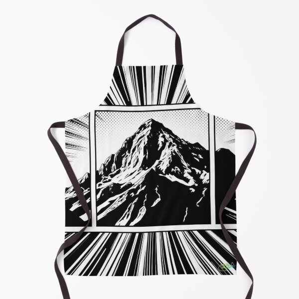 Item preview, Explosive Horizons – Comic Style Mountain Panels - Pop Art Mountain Landscape Love designed and sold by Benito Del Ray.