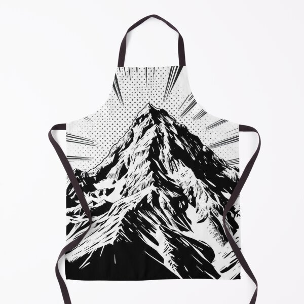 Item preview, Apex Radiance – Bold Manga Style Mountain - Pop Art Mountain Landscape Love designed and sold by Benito Del Ray.