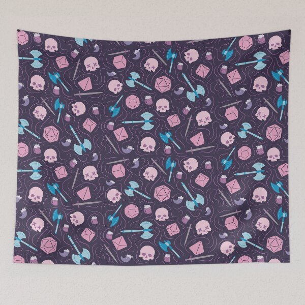 Item preview, D&D Barbarian Pattern Dark designed and sold by AnxiousPigeon.