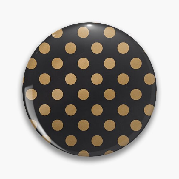 Item preview, Classic Gold Polka Dots on Black Elegant Seamless Pattern designed and sold by Ed & Harmony.