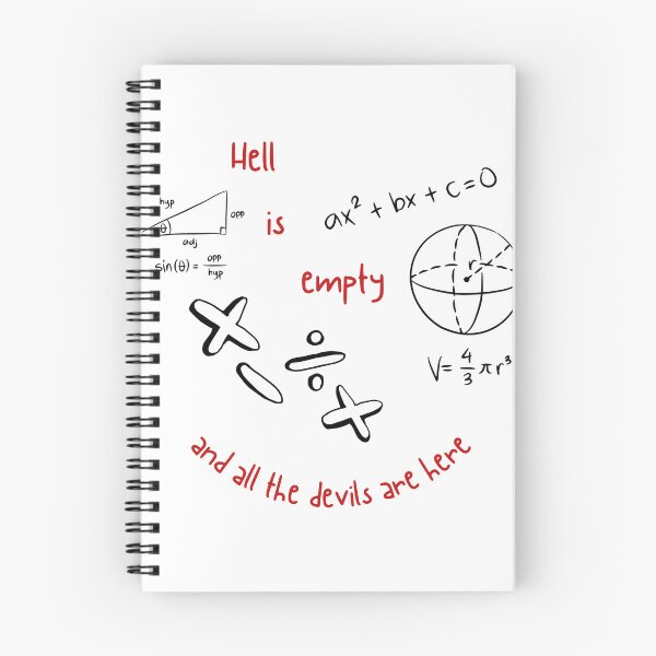 Item preview, "Hell is Empty and all the Devils are Here" - Shakespeare/Maths Slander designed and sold by JammyInkDesigns.
