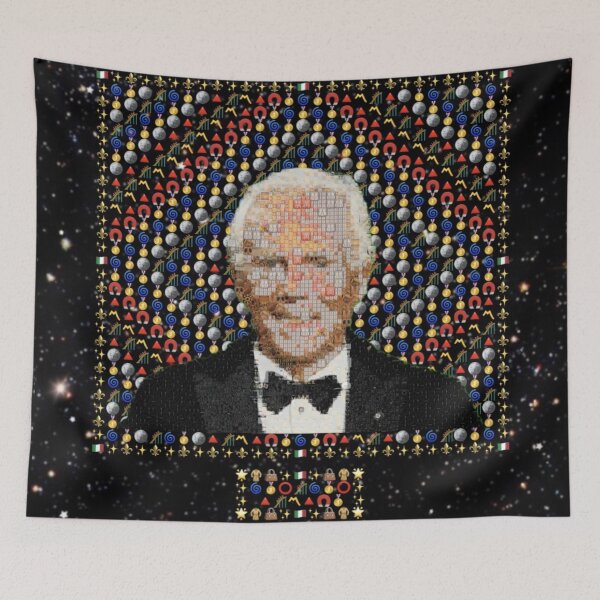 Item preview, Emojified Elegance – Timeless Tribute to the Fashion Maestro | Giorgio-Inspired Emoji Grid Art | Luxury Symbolism designed and sold by Emoji Emblems.