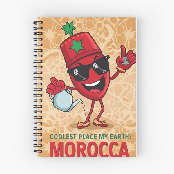 Item preview, Coolest Place on Earth Morocco Funny Cartoon Design designed and sold by ZYNORAworld.