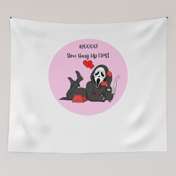 Item preview, Ghostface "Nooo! You Hang Up First" Valentine's Day Horror | Scream Movie Fan Art designed and sold by MiraDesignCo.